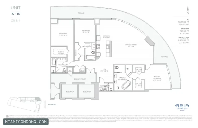 Aria on the Bay floor plan Floor plan 6