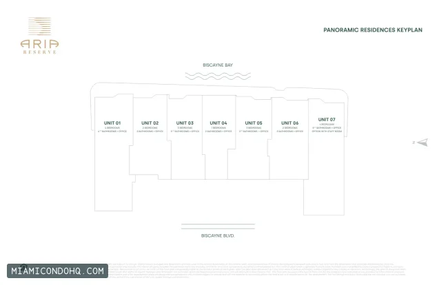 Aria Reserve floor plan Unit 01