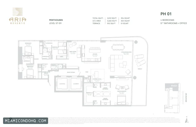 Aria Reserve floor plan 4 bedrooms