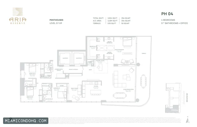 Aria Reserve floor plan 4 bedrooms
