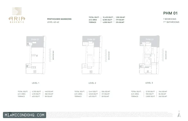 Aria Reserve floor plan 7 bedrooms