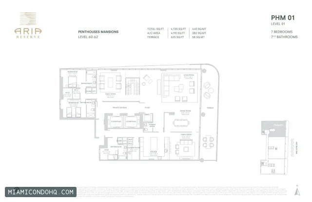 Aria Reserve floor plan 7 bedrooms