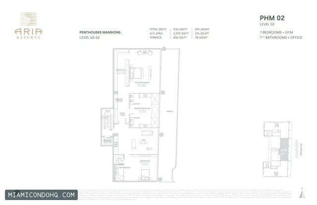 Aria Reserve floor plan 7 bedrooms