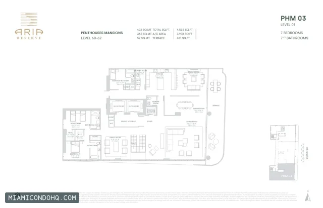 Aria Reserve floor plan 7 bedrooms
