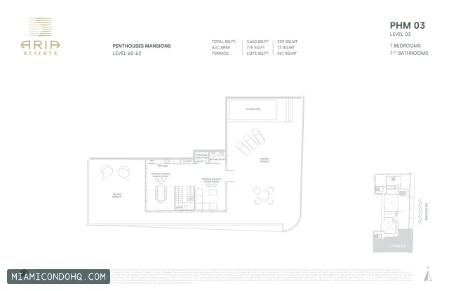 Aria Reserve floor plan 7 bedrooms