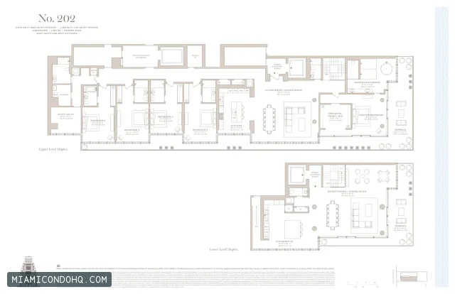 Arte Surfside floor plan No. 202