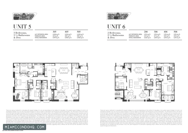 Biltmore Parc floor plan Unit 5