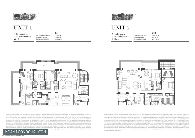 Biltmore Parc floor plan Unit 1