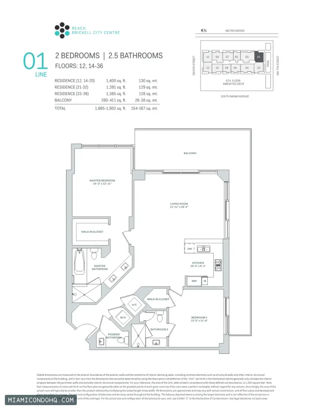 Brickell City Centre – Reach floor plan