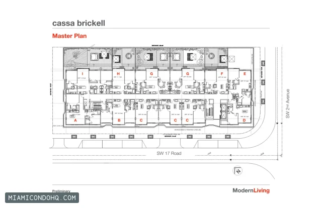 Cassa Brickell floor plan