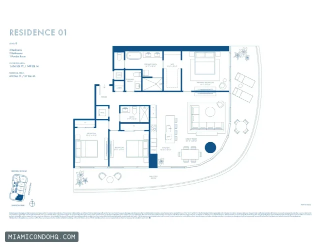 Cipriani Residences Miami floor plan
