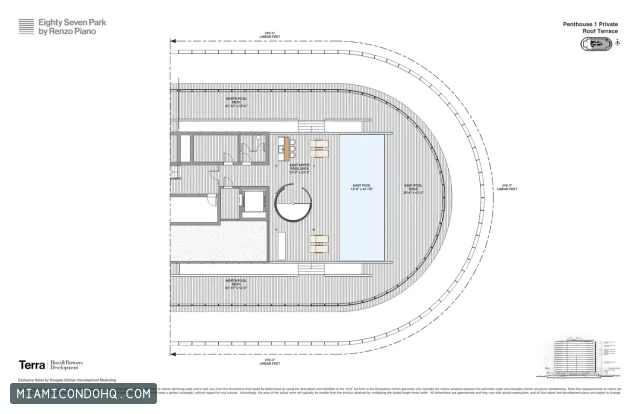 Eighty Seven Park floor plan Penthouse 1