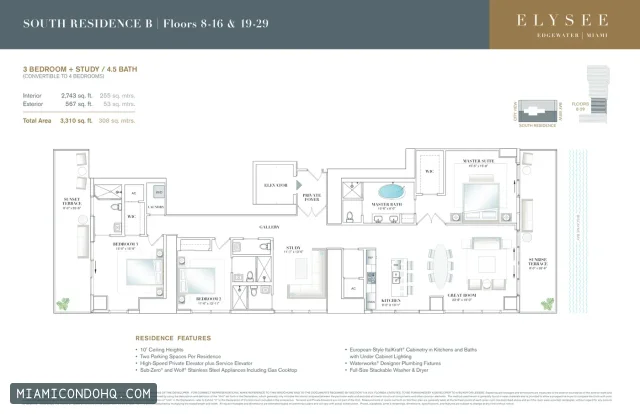 Elysee Miami floor plan Floor plan 2