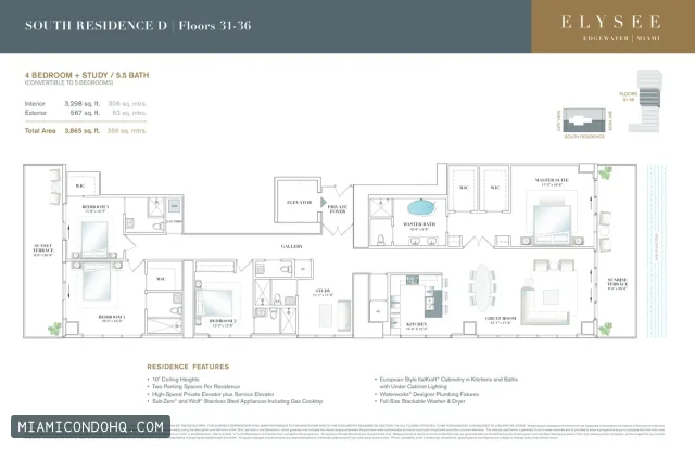 Elysee Miami floor plan Floor plan 5