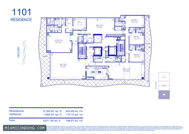 Fendi Chateau Residences floor plan Floor plan 52