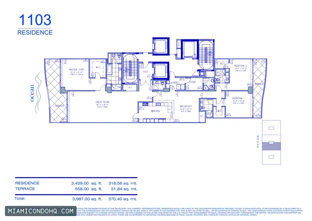 Fendi Chateau Residences floor plan Floor plan 53