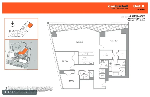 Icon Brickell I floor plan