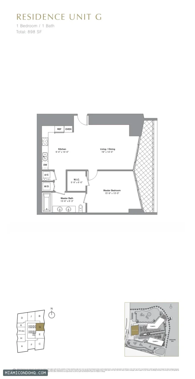 Icon Brickell III (W Miami) floor plan