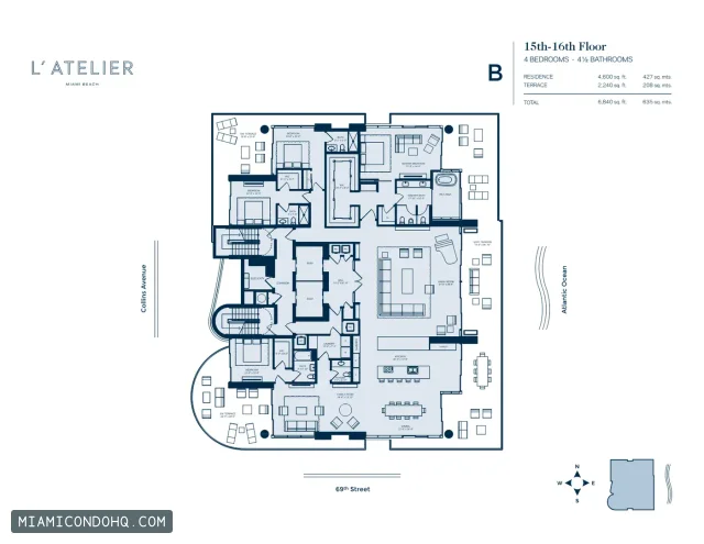 L'Atelier Condominium floor plan 4 bedrooms