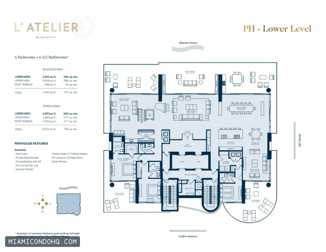 L'Atelier Condominium floor plan 6 bedrooms