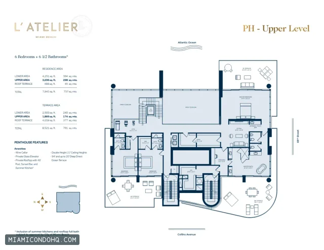 L'Atelier Condominium floor plan 6 bedrooms