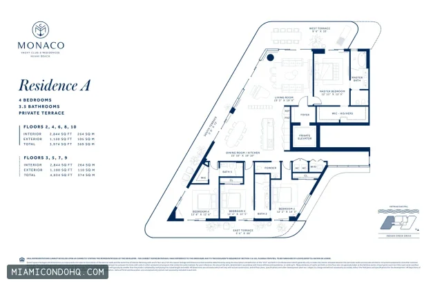 Monaco Yacht Club & Residences floor plan