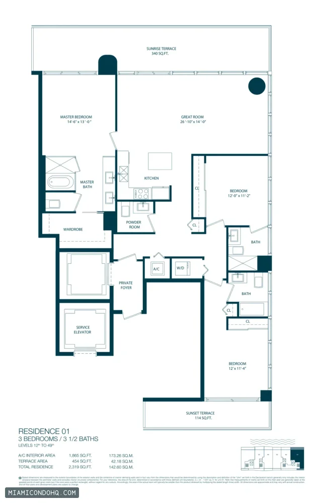 One Paraiso floor plan
