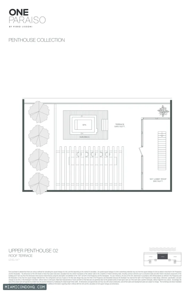 One Paraiso floor plan Penthouse 02
