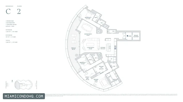 Rivage Bal Harbour floor plan Floor plan 5