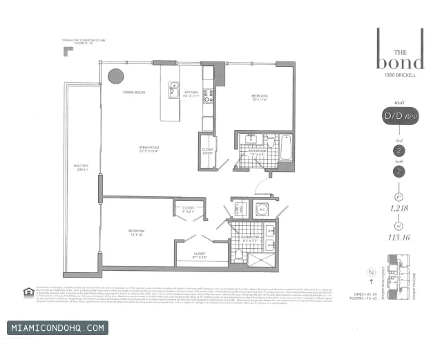 The Bond on Brickell floor plan Floor plan 4