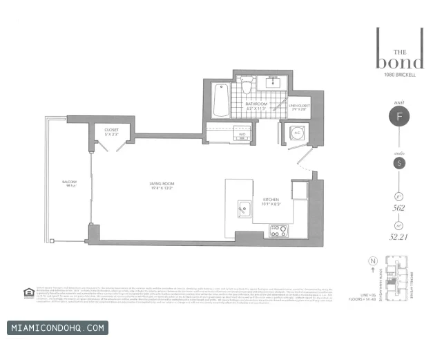 The Bond on Brickell floor plan Floor plan 6