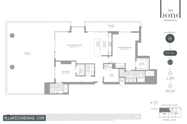 The Bond on Brickell floor plan Floor plan 8