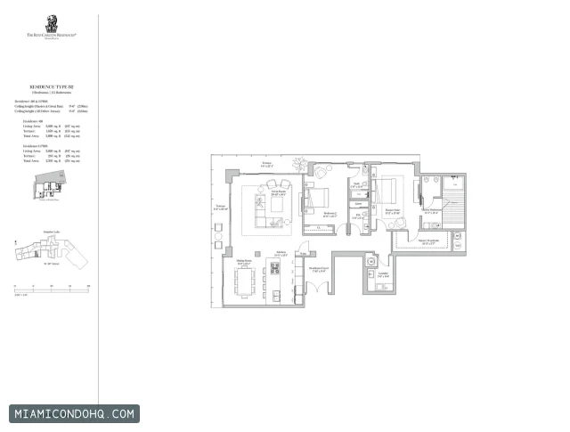 The Ritz-Carlton Residences, Miami Beach floor plan Type B2