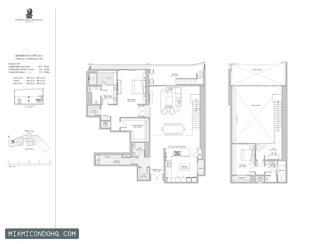 The Ritz-Carlton Residences, Miami Beach floor plan Type L2 · 2 bedrooms