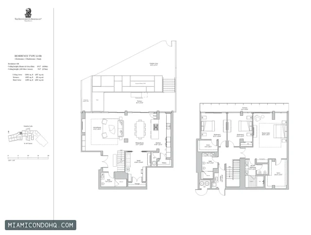 The Ritz-Carlton Residences, Miami Beach floor plan Type L3