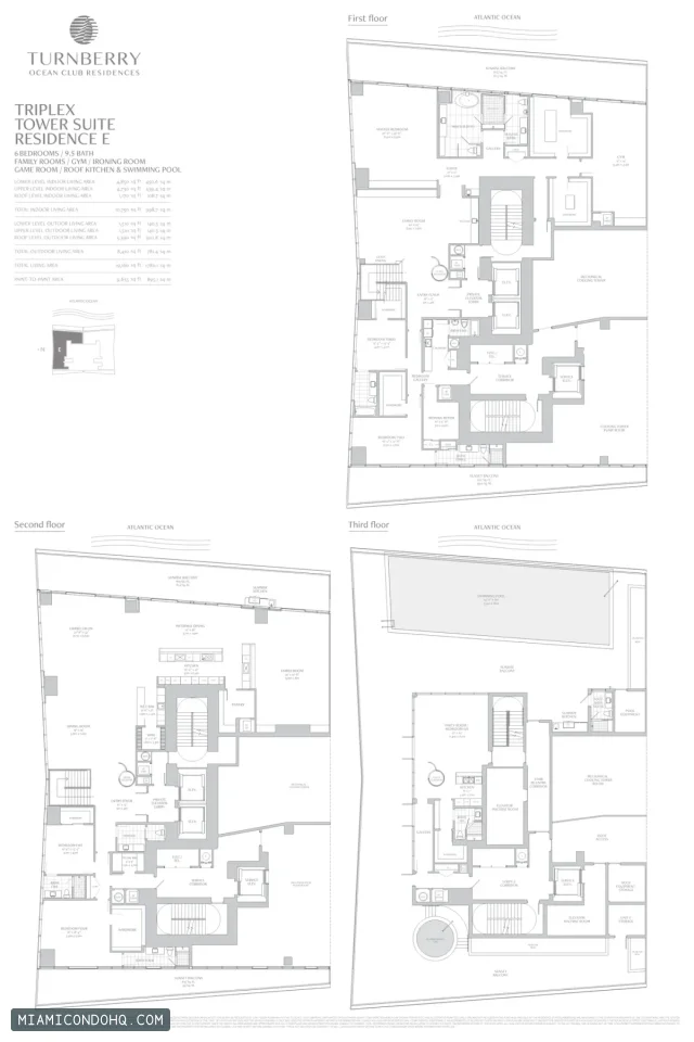 Turnberry Ocean Club Residences floor plan 6 bedrooms