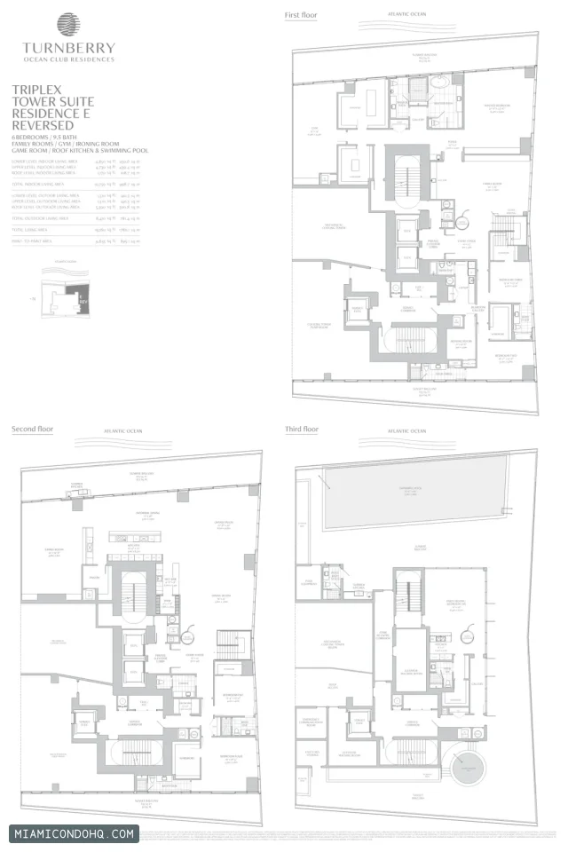Turnberry Ocean Club Residences floor plan 6 bedrooms