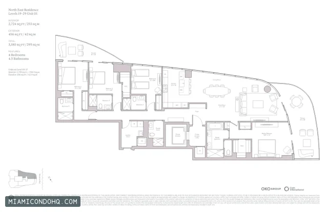 Una Residences floor plan Unit 01