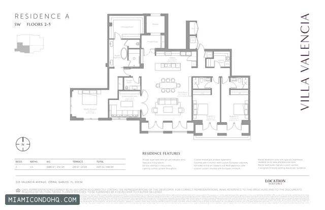Villa Valencia floor plan