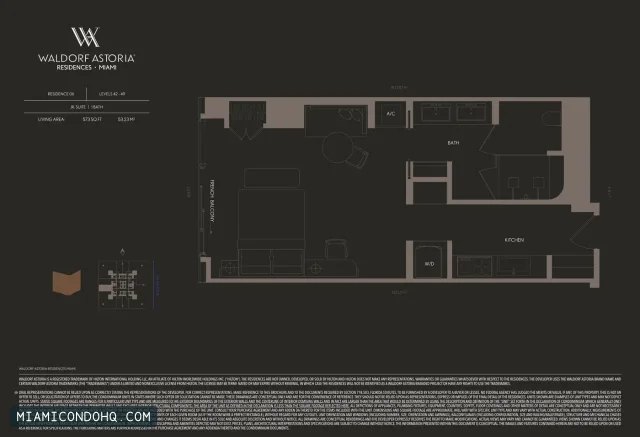Waldorf Astoria Residences Miami floor plan Residence 06
